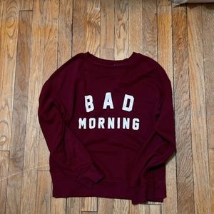 Burgundy sweater